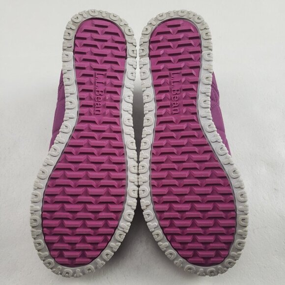 LL Bean Ultralight Primaloft Slip On Shoe Womens 10 Purple Quilted Waterproof - Picture 10 of 10